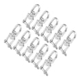thumbnail image 1 of LAFGUR Rigging Accessories,10Pcs Rotating Snap Stainless Steel Double Ended Swivel Hook Shackle Rigging Accessories M5,Rotating Snap, 1 of 8