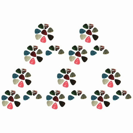 60pcs Thin Guitar Picks 0.46mm Random Colour