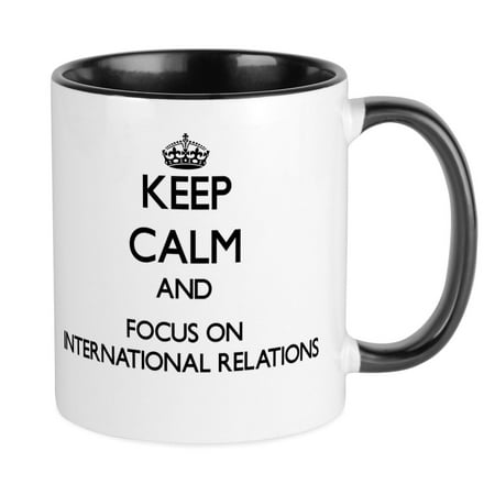 

CafePress - Keep Calm And Focus On International Relations Mug - Ceramic Coffee Tea Novelty Mug Cup 11 oz