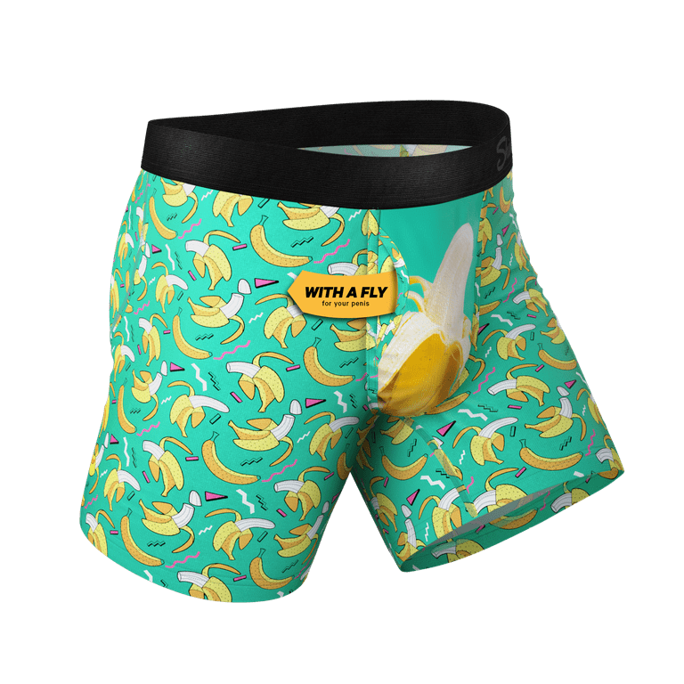 The Peel Deal - Shinesty Retro Banana Ball Hammock Pouch Underwear With Fly  Small 