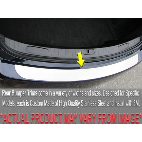Stainless Steel Rear Bumper Accent 1Pc Fits 2013-2018 Ford Fusion RB53390 QAA