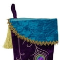 thumbnail image 6 of Northlight 19" Purple Velvet Regal Peacock Embroidered Feather Christmas Stocking with Gold Tassel, 6 of 6