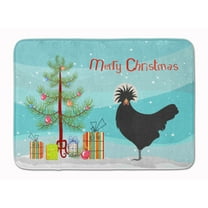 Carolines Treasures BB9201RUG Polish Poland Chicken Christmas Machine Washable Memory Foam Mat Teal 19 X 27" multicolor
