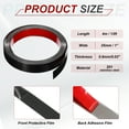 thumbnail image 2 of Uxcell Black Trim Peel and Stick, 13ft x 1" Stainless Steel Mirror Finish Molding Tape Strips for Wall Cabinet Tile Edge Molding, 2 of 7