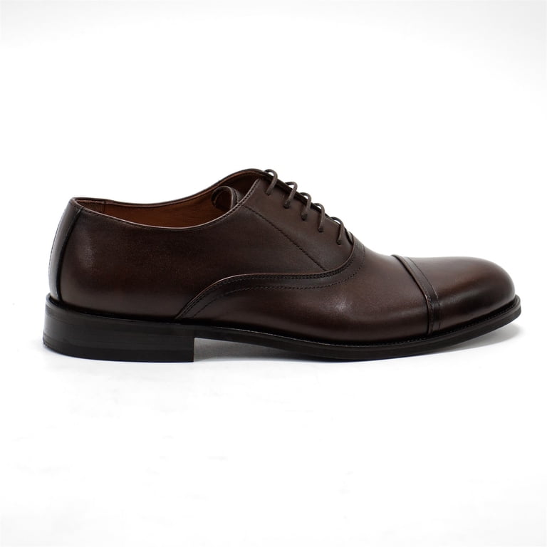 NEW HAKKI men\'s cinque leather oxford shoes in brown Hakki Men main image 3