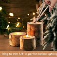 thumbnail image 4 of 100pcs Wood Wicks for Candles, Wood Candle Wicks Wood Wicks with Trimmer Natural for Candle Making DIY Craft, 4 of 6