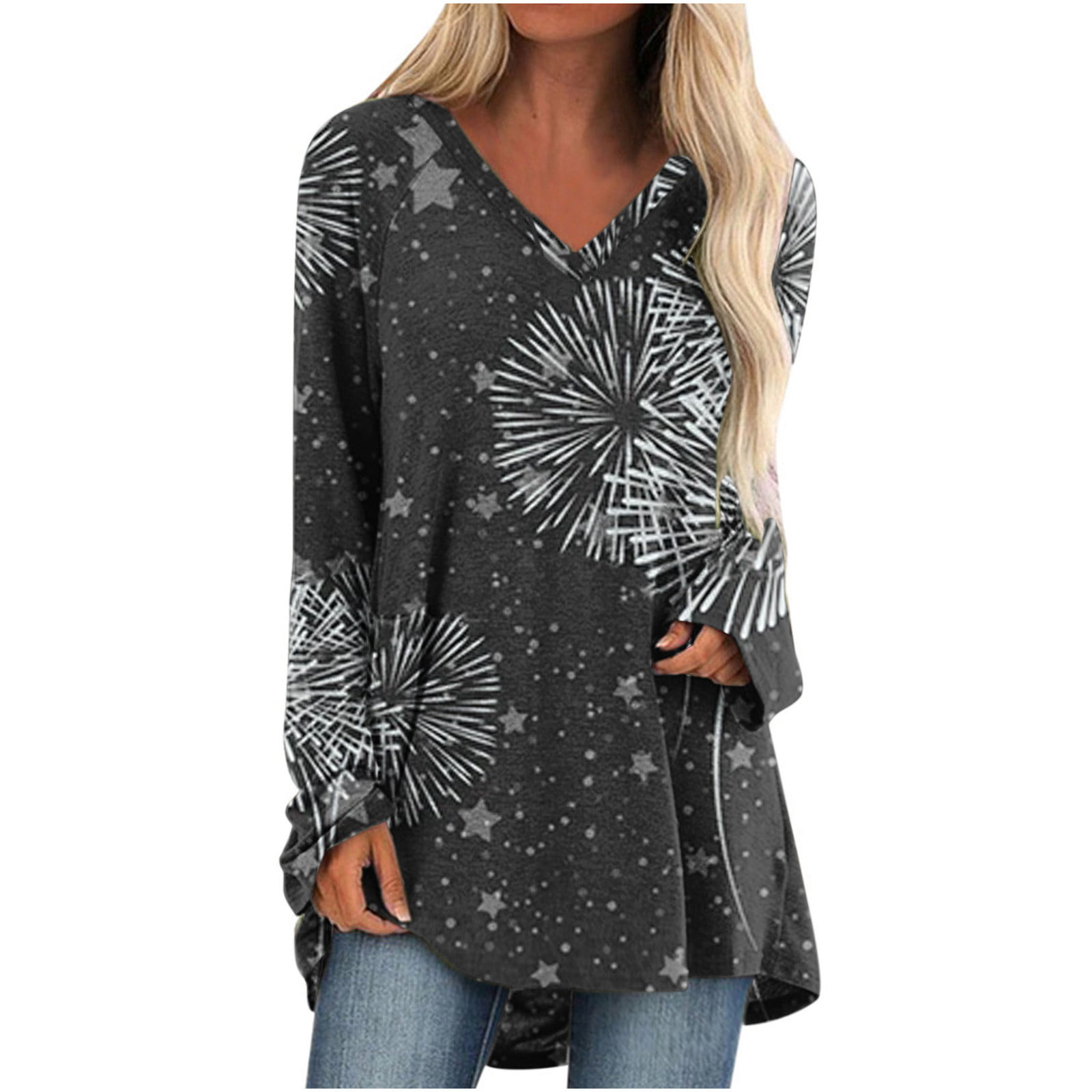 EA7 Floral-print Cotton Sweatshirt in Black Womens Clothing Tops Long-sleeved tops 