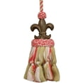 thumbnail image 1 of Fluer de Lis-Red hand painted tassel, 1 of 1