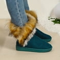 thumbnail image 6 of Women's Long Faux Fur Anti-Slip Plush Warm Boots, Comfortable Soft Warmth, Superfine Fiber Upper And Inner, Rubber Sole, Low Platform Heel, 6 of 6
