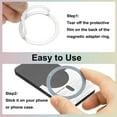 thumbnail image 3 of Uxcell Magnetic Adapter Ring, Magnetic Wireless Charger Conversion Kit Blue, 3 of 8