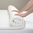 thumbnail image 4 of 3" Inch Memory Foam Mattress Topper With Removable Bamboo Cover King, 4 of 5