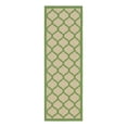 thumbnail image 3 of Unique Loom Outdoor Trellis Collection Area Rug - Moroccan (2' 2" x 6' 1" Runner Beige and Green/Green), 3 of 7