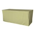 thumbnail image 1 of LA Linen TCpop-fit-96x48x30-SageP19 4.3 lbs Polyester Poplin Fitted Tablecloth, Sage, 1 of 4
