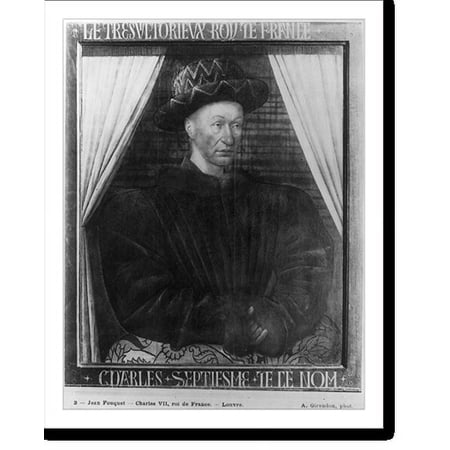 Historic Print, Charles VII, King of France, 1403-1461, 16" x 20"