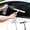 Black, variant on Shower Scraper Ergonomic Round Handle All-in-One Silicone Wiper Built-in Hook Bathroom Tile Car Cleaning Tool