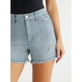 thumbnail image 4 of Sofia Jeans Women's Chi Shortie High Rise Fray Hem Shorts, 3.5" Inseam, Sizes 00-22, 4 of 6