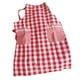 thumbnail image 2 of Delantal de chef con pechera, delantal de cocina para el hogar, para mujeres, hombres, para picnic, pintura, corte de pelo Rojo, 2 of 8