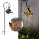 thumbnail image 5 of Regadera solar con luces, farol colgante para exteriores, luces de jardín impermeables de metal, decoraciones para mesa, patio, camino, fiesta, Navidad, 5 of 7