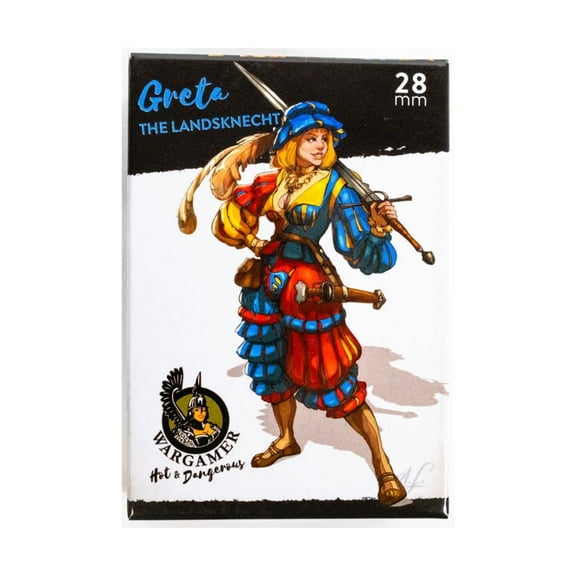 Wargamer Game Studio Greta the Landsknecht (28mm) New