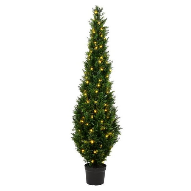 Vickerman TP170672LED 6 Pi. Arbre de Cèdre UV 140 Lumière LED Blanc Chaud
