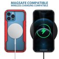 thumbnail image 4 of Case for iPhone 15 Pro Max, Clear Magnetic Phone Case Compatible with MagSafe, Anti-Scratch Shockproof Transparent Protective Cover Support Wireless Charging for iPhone 15 Pro Max, Red, 4 of 10