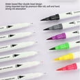 thumbnail image 4 of Dual Brush Pen, 36 Colors Water Based Soft Double Head Markers Pen Strong Ink Absorption  For Cartoon, 4 of 8