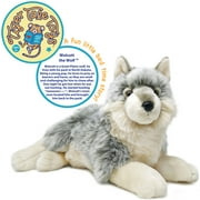 Whitaker The Wolf - 14 Inch Stuffed Animal Plush Dog - by TigerHart Toys