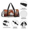 thumbnail image 5 of Rocae Various Pumpkins Print Round Travel Duffel Bag and Fitness Bag, Women's Waterproof Weekend Tote, Men's Travel and Fitness Essentials, 5 of 8
