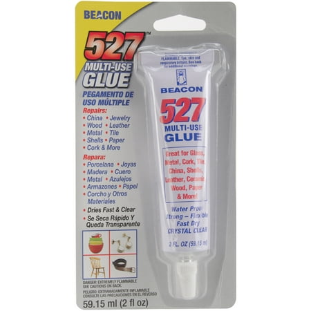 Beacon 527 Multi-Use Glue, 2 Fl. Oz. (Best Glue To Use For Rhinestones On Shoes)