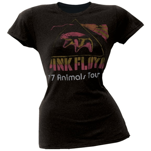 Pink Floyd Women's Juniors 77 Animals Tour Short Sleeve T Shirt