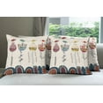 thumbnail image 6 of Ambesonne Garden Throw Pillow Cover 4 Pack, Cartoon Birds and Flowers, 20", Multicolor, 6 of 7
