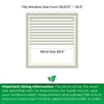 thumbnail image 3 of CALYX INTERIORS Faux Wood Blinds with Classic Valance, Cordless, 2" Slat, 58.5"W x 60"H, Blinds for indoor windows, Room darkening window blinds for home interior windows and doors, Pure White, 3 of 7