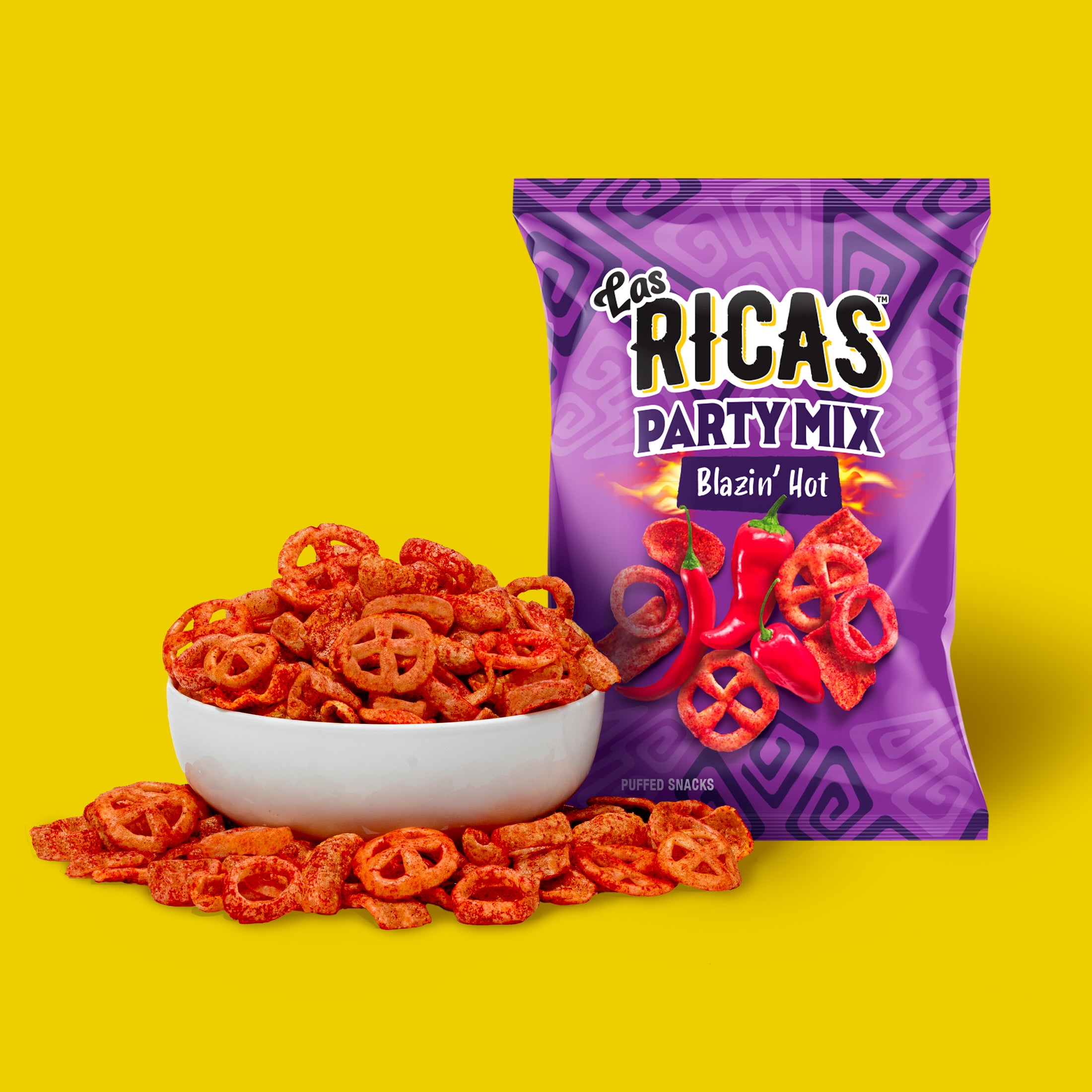 Las Ricas Blazin Hot Fiesta Mix, 6.5oz Bag