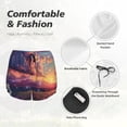 thumbnail image 4 of KLL Dreamy Dandelion Sunset Pattern Shorts Women,Athletic Shorts High Waisted Running Shorts Pocket Sporty Short Gym Elastic Workout Shorts-Medium, 4 of 7