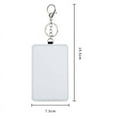 thumbnail image 3 of 10Pcs Dye Sublimation Rectangle Portable Transportation Card Holder Work Printable Keychain, 3 of 8