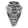 thumbnail image 6 of ETERNAL SPARKLES Men's USA Air Force Military Patriotic Ring Blue Stone - Silver, 6 of 8