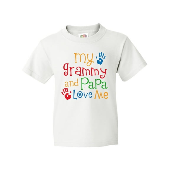 Inktastic Grammy and Papa Love Me Youth T-Shirt
