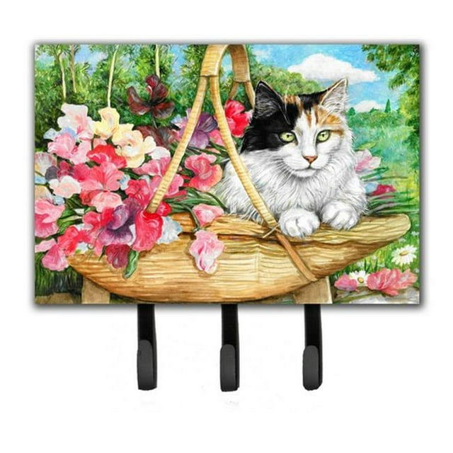 Cat in Basket Leash or Key Holder