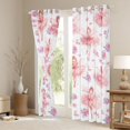 thumbnail image 3 of Feelyou Ballet Dancer Curtains Pack of 2 (42x84 Each), Rose Floral Curtains Blackout, 3 of 6
