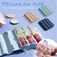 thumbnail image 4 of Ice Cube Mold Silicone DIY Flexible Wave Shape Ice Cube Tray Ice Maker with Lid, 4 of 8