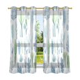 thumbnail image 6 of Yayeee Window Curtains Set of 2 for Living Room Light Filtering 63"x52", Blue Green Tree Pattern, 6 of 7