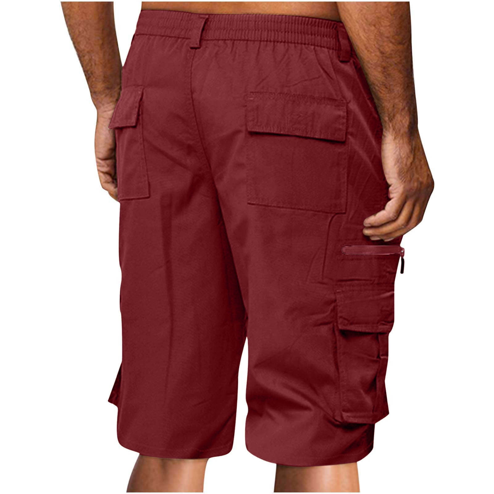 BXINGOHAI Chino Shorts Men 8 Inch Inseam Mens Twill Shorts Cargo