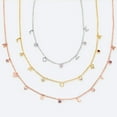 thumbnail image 4 of Personalized Planet Women's Dainty Name with Birthstones Choker Necklace, 4 of 4