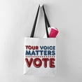 thumbnail image 3 of CafePress - Your Voice Matters - Polyester Tote Bag 16"x16", 3 of 5