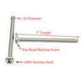 thumbnail image 6 of Bolt Dropper 18-8 (304) Stainless Steel #8-32 X 3" Pan Head Phillips Machine Screws, 25 Piece, 6 of 6