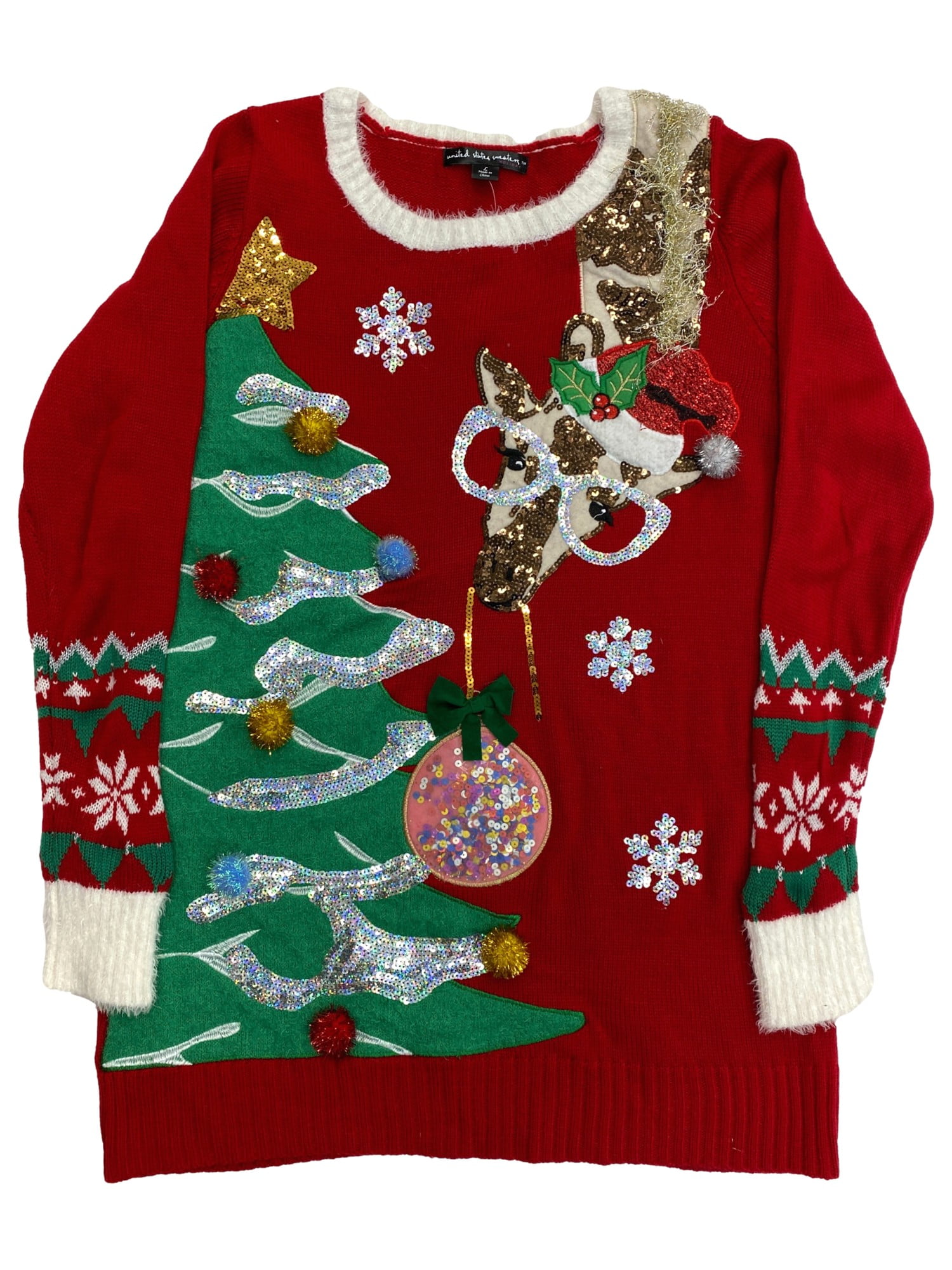 embellished holiday sweaters
