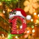 thumbnail image 4 of 26 Letters Christmas Tree Decoration Pendant Christmas Tree Ornaments Personalized DIY Christmas Ornaments Christmas Decoration Xmas Tree Hanging Decor, 4 of 5