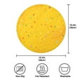 thumbnail image 3 of 15.4" Round Placemat Set of 1 Polyester Fabric Place Mats Non-Slip Dining Kitchen Table Mats for Kitchen Party Decor Confetti and Stars Scattered, 3 of 5