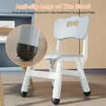 thumbnail image 5 of GarveeHome Kids Chair Set of 2, 3 Level Height Adjustable Kid Chair, Plastic Toddler Chairs for Children Boys Girls Age 2-6, Suitable for Home Family Classroom Nursery Indoor Use, Blue Grey, 5 of 9