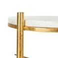thumbnail image 6 of SAFAVIEH Jenesis Modern Round Accent Table, Hunter Green/Gold, 6 of 7